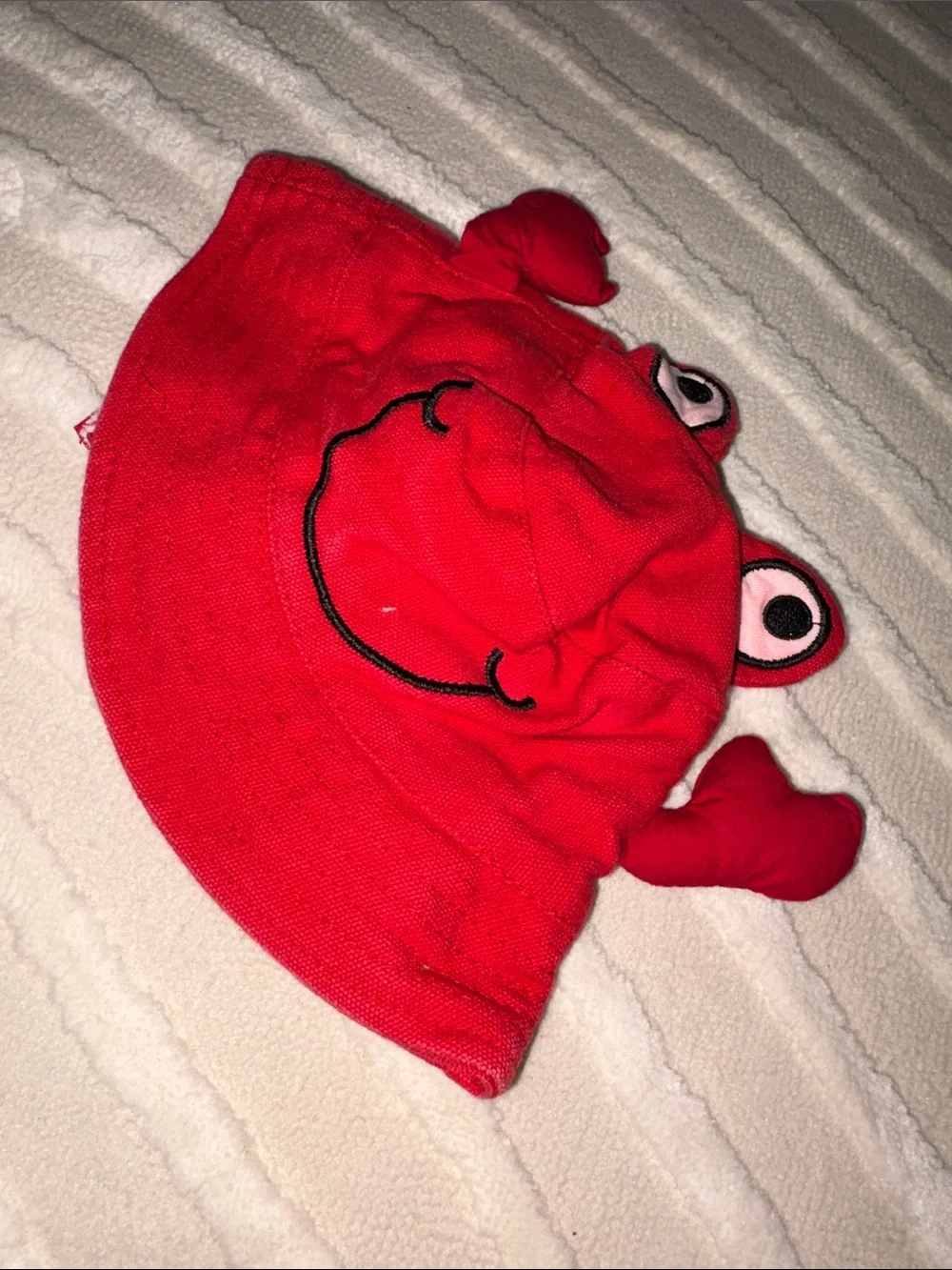 Red Kids Crab Bucket Hat - Cute Sun Hat